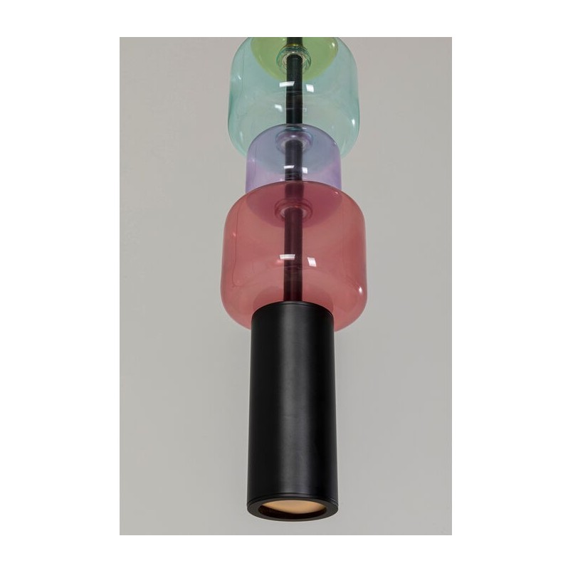 Multicolored glass suspension lamp - Candy Bar - Kare Design