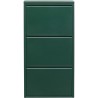Schoenenkast Caruso groen 3 laden Kare Design