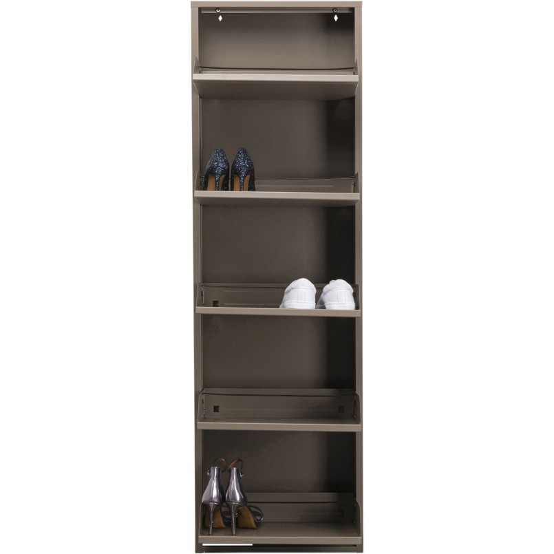 Schoenenkast Caruso taupe 5 laden Kare Design