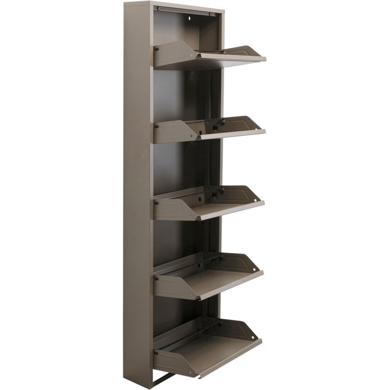 Schoenenkast Caruso taupe 5 laden Kare Design