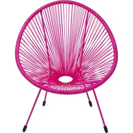 Pink garden armchair - Acapulco Mono - Kare Design