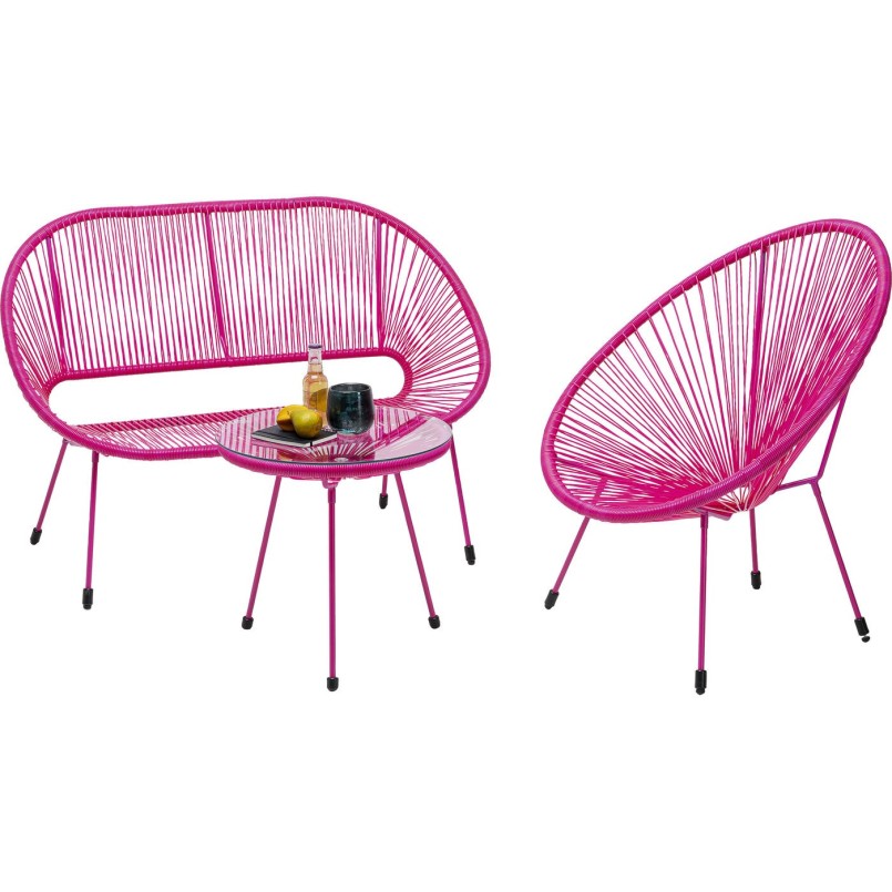 Roze tuinstoel - Acapulco Mono - Kare Design