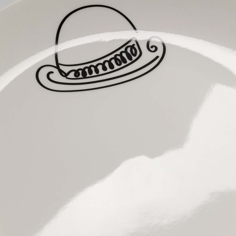 Zwart-witte koffiekopjes voor mannen - Favola - Kare Design