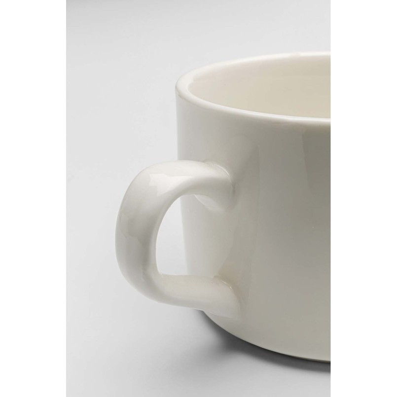 Schoen en banaan koffiekopjes in zwart en wit - Favola - Kare Design