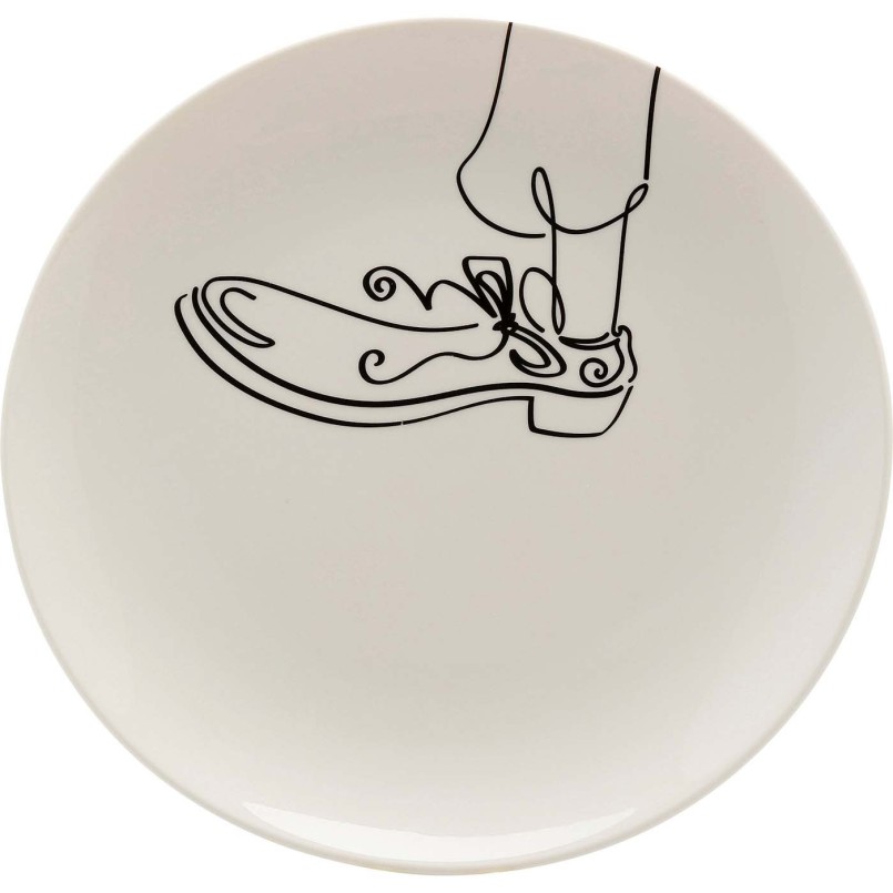 Schoen en banaan koffiekopjes in zwart en wit - Favola - Kare Design