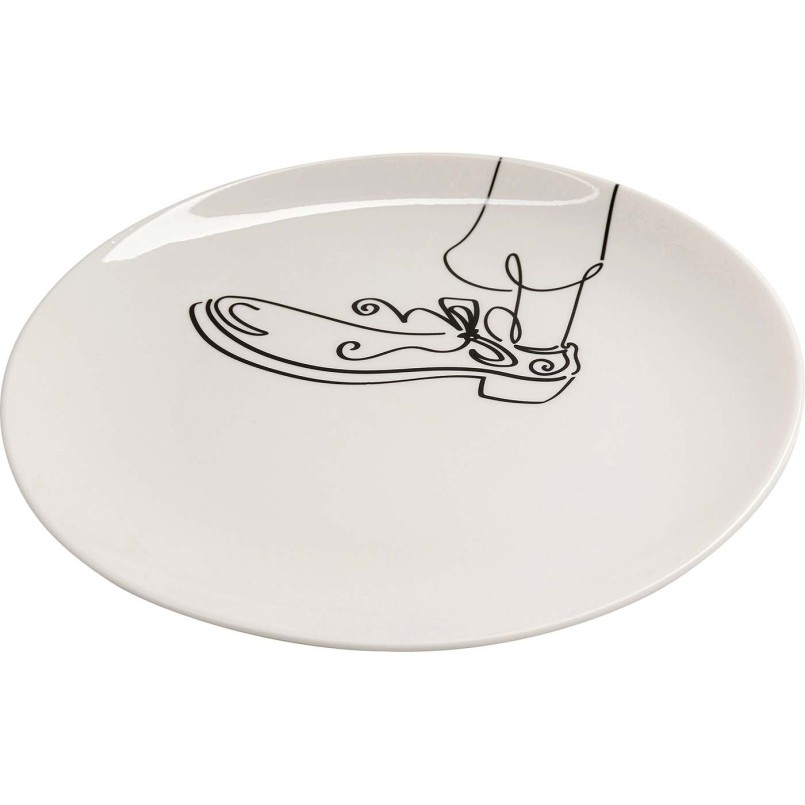 Schoen en banaan koffiekopjes in zwart en wit - Favola - Kare Design