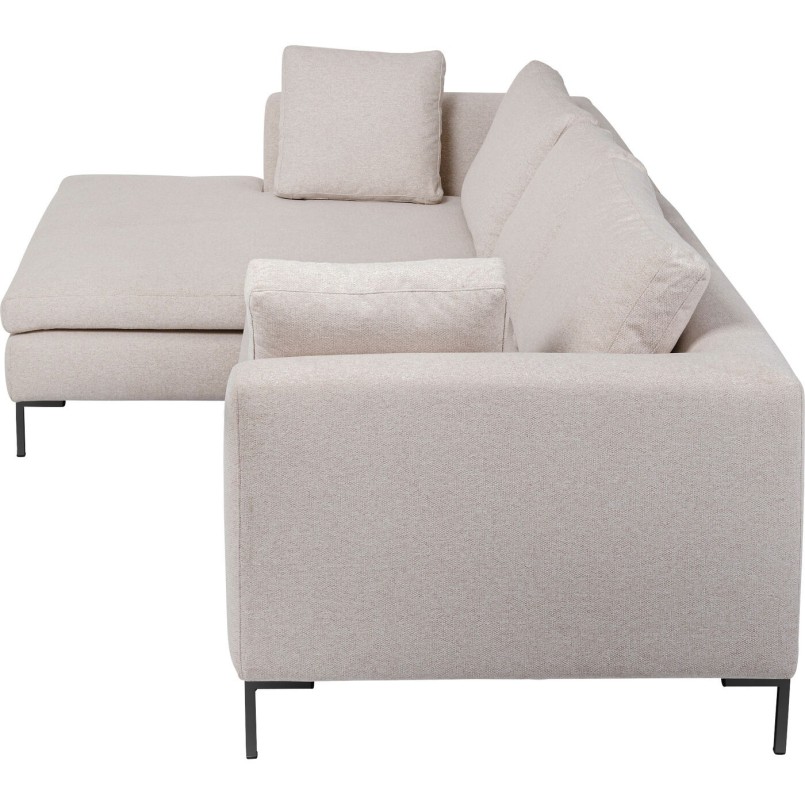 Beige contemporary corner sofa - Gianni - Kare Design