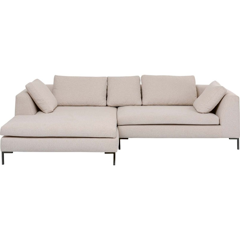 Beige contemporary corner sofa - Gianni - Kare Design