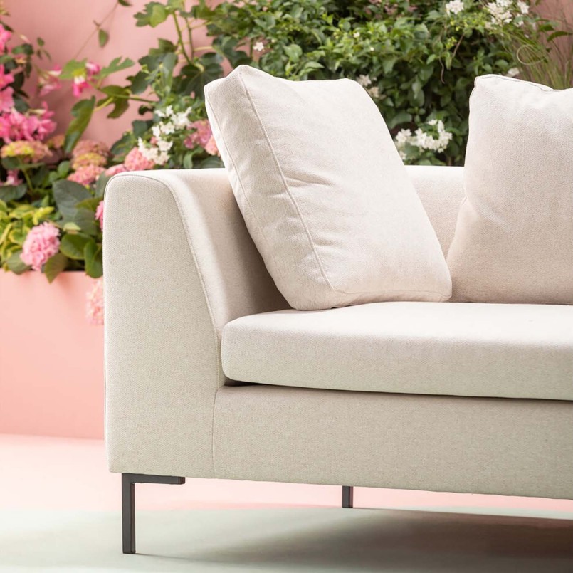 Beige eigentijdse hoekbank - Gianni - Kare Design