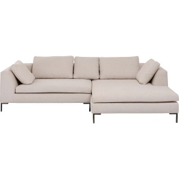 Beige contemporary corner sofa - Gianni - Kare Design