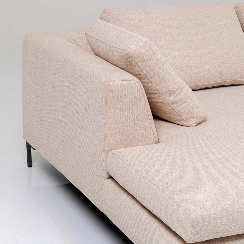 Beige contemporary corner sofa - Gianni - Kare Design