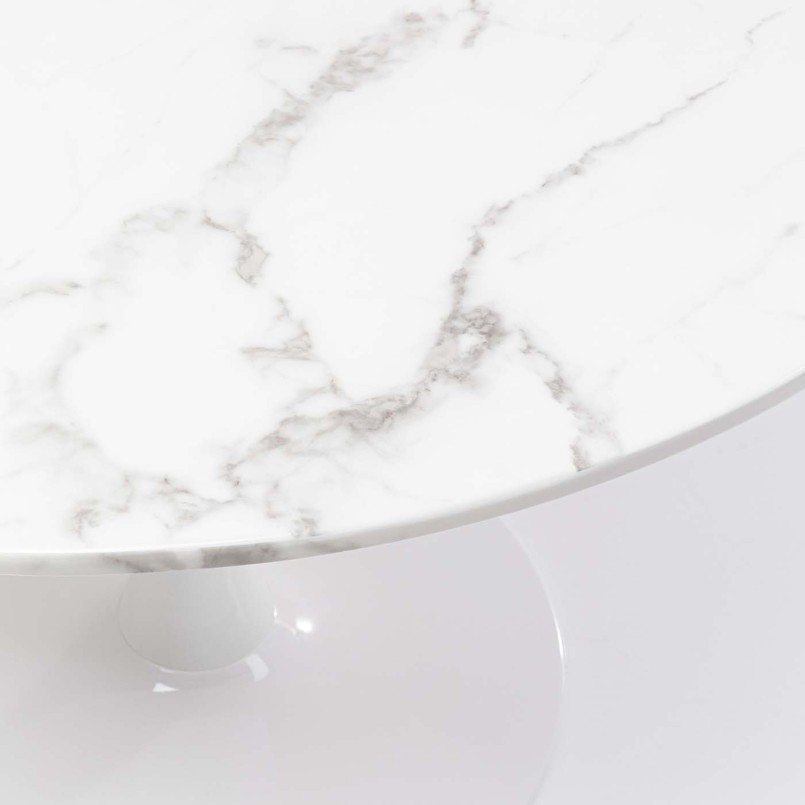 Round table in mineral marble - Veneto - Kare Design