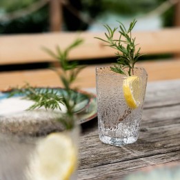 Heldere glazen waterglazen - Cascata - Kare Design