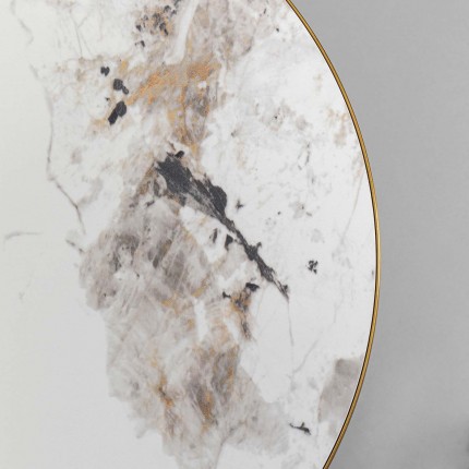 Bijzettafel Cono Ø50cm keramiek walnoot Kare Design