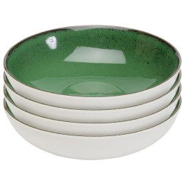 Groen porseleinen kommen set van 6 - Colorino - Kare Design