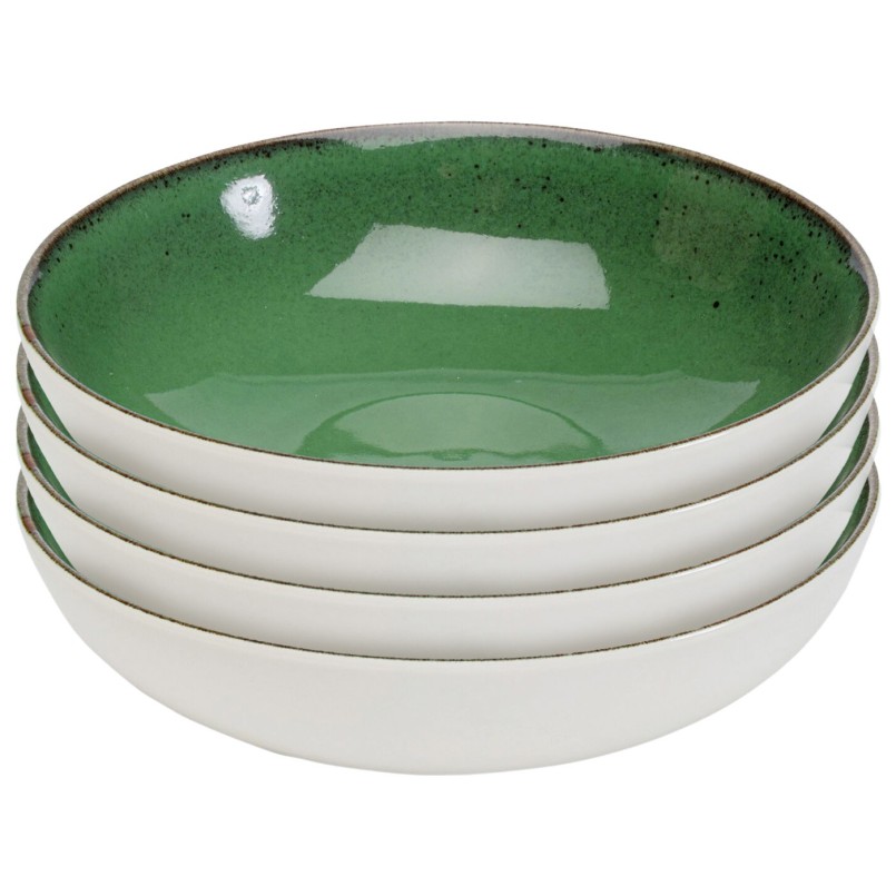 Groen porseleinen kommen set van 6 - Colorino - Kare Design