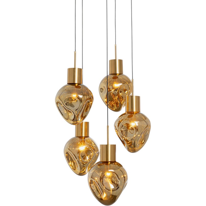 Golden glass suspension - Supernova - Kare Design