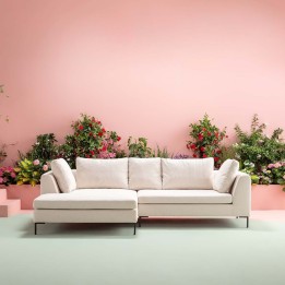 Beige contemporary corner sofa - Gianna - Kare Design