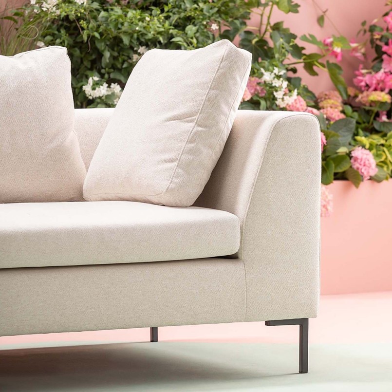 Beige eigentijdse hoekbank - Gianni - Kare Design