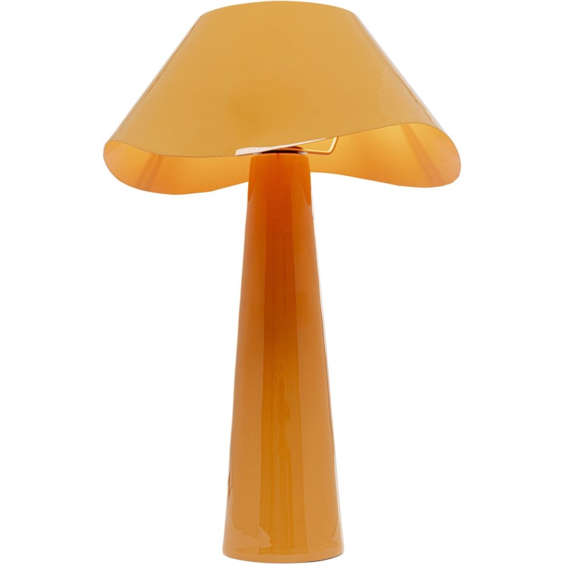 Lampe à poser Cloudy rond orange 49cm