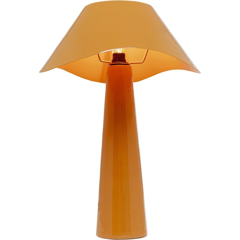 Lampe à poser Cloudy rond orange 49cm