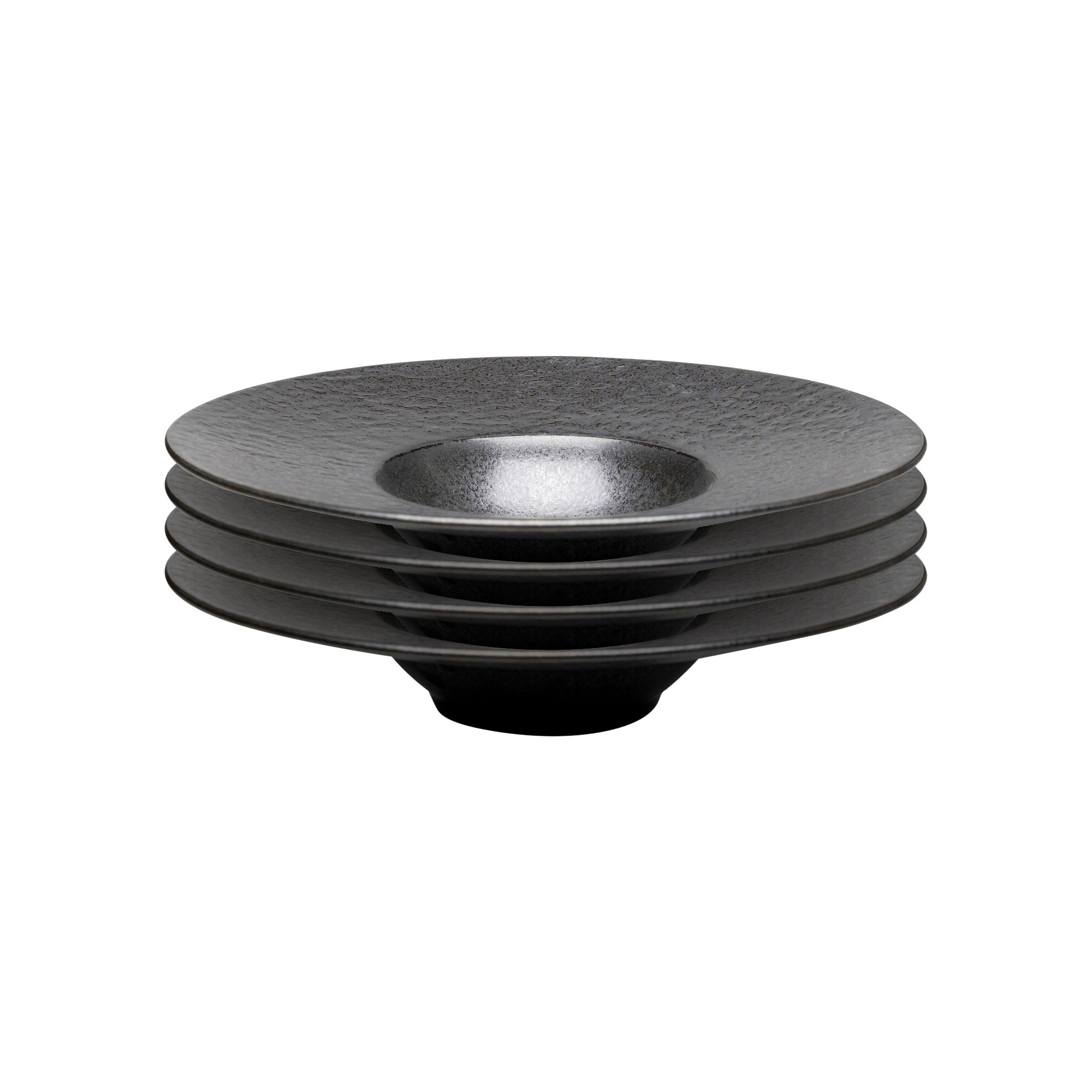 Soepborden Cosmos Ø27cm zwart (4/set) Kare Design