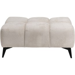 Cream velvet footrest - Nia - Kare Design