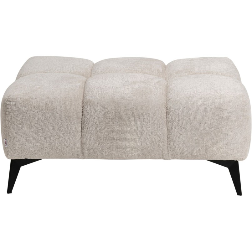 Cream velvet footrest - Nia - Kare Design