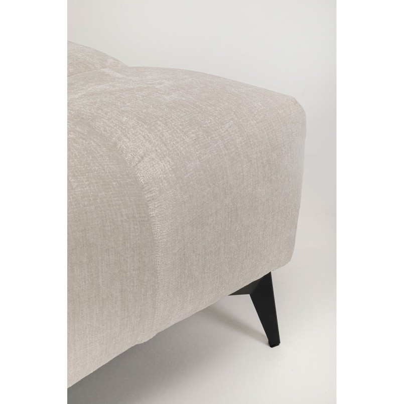 Voetsteun van crèmekleurig fluweel - Nia - Kare Design