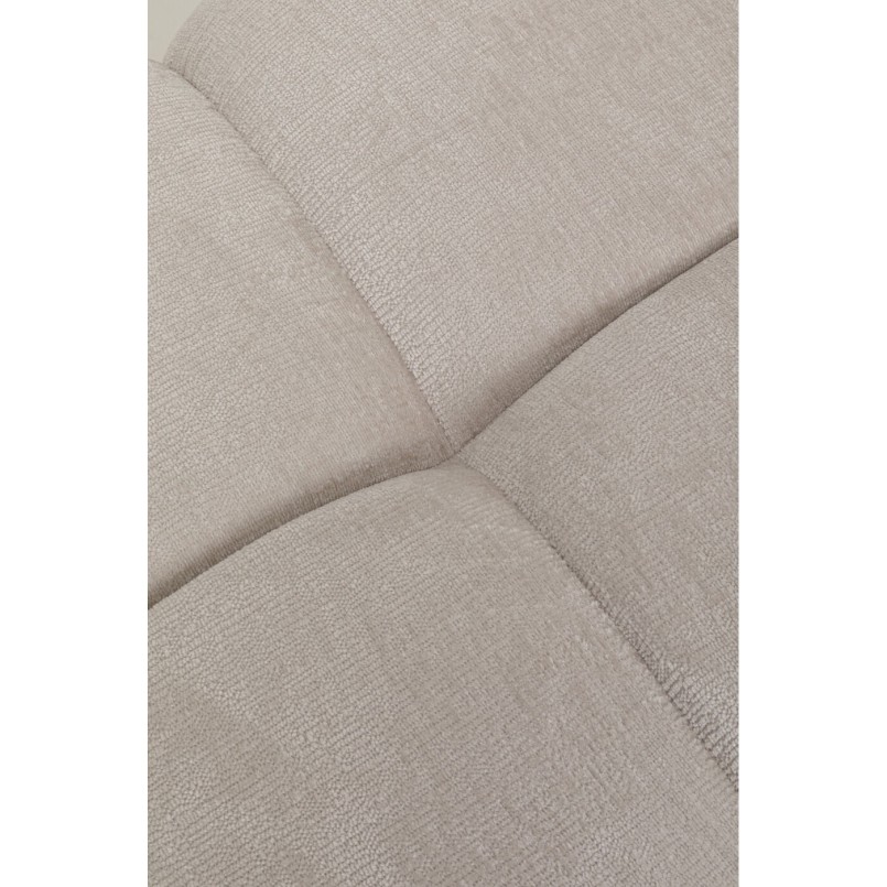 Voetsteun van crèmekleurig fluweel - Nia - Kare Design