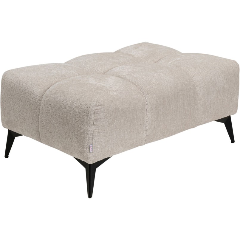 Cream velvet footrest - Nia - Kare Design