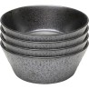 Black stoneware bowls set of 4 - Cosmos - Kare Design