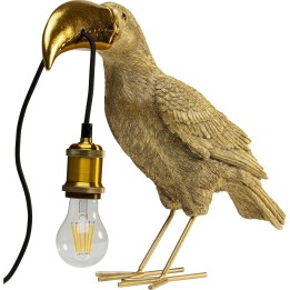 Lampe à poser Toucan doré 42cm