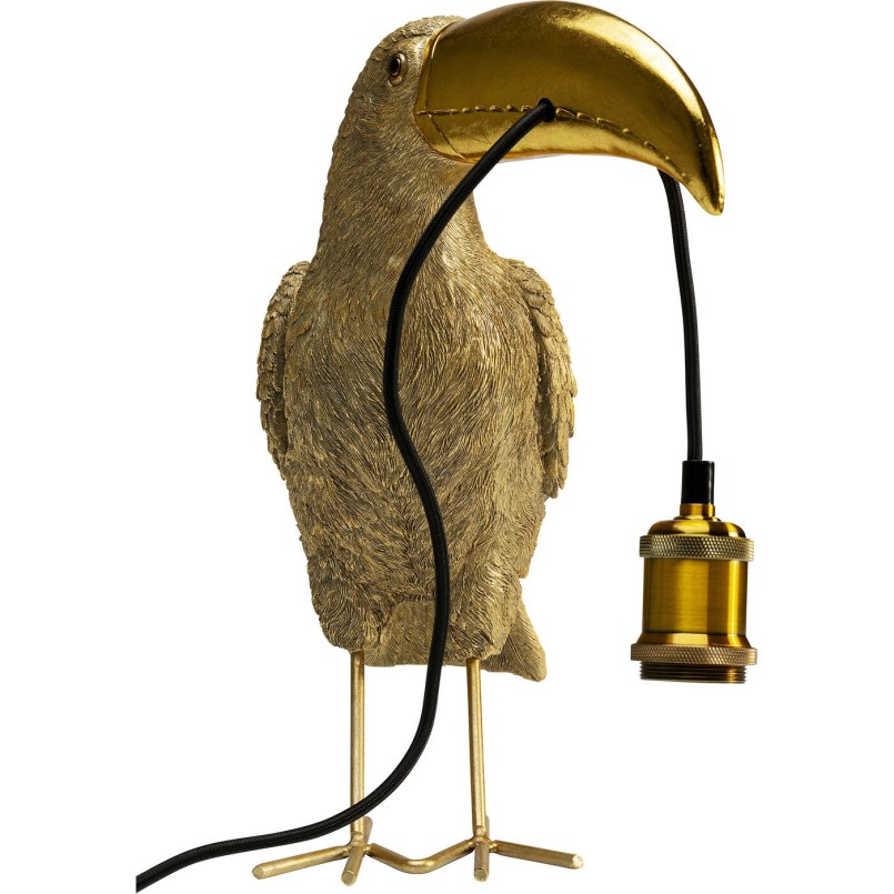 Lampe à poser Toucan doré 42cm