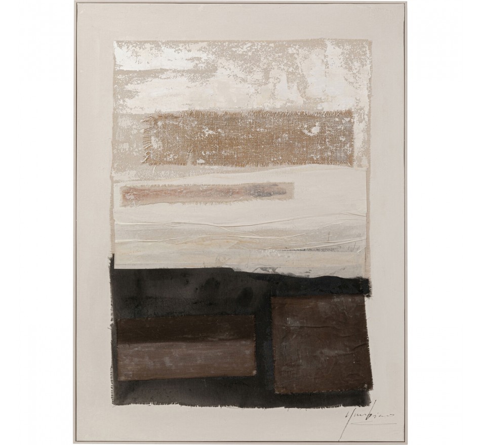 Schilderij Lontano 90x120cm beige Kare Design Schilderij Lontano 90x120cm beige Kare Design
