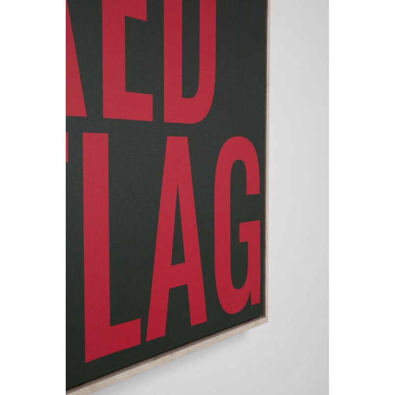 Tableau encadré rouge Flag 40x60cm