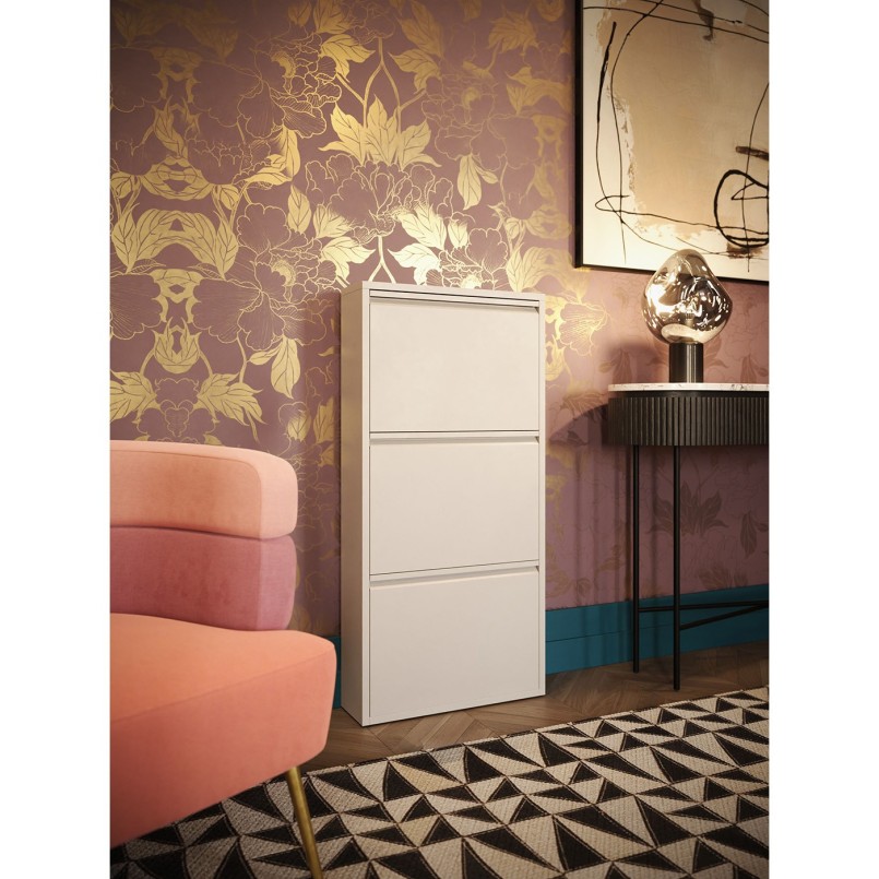 Shoe Container Caruso cream 3 drawers Kare Design