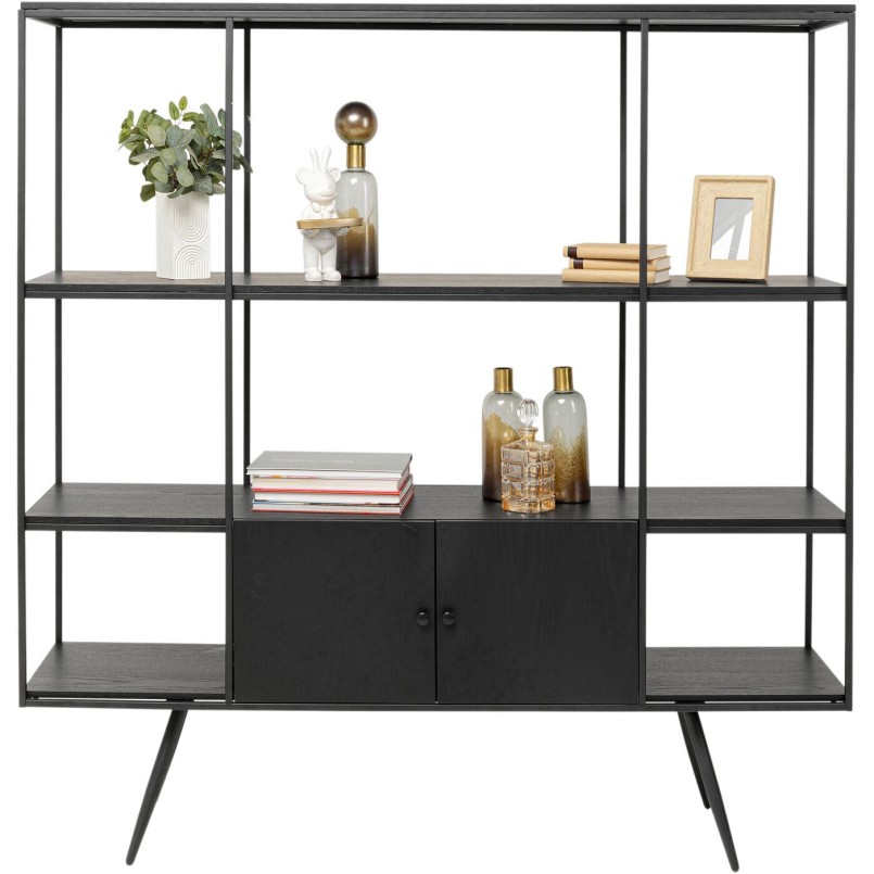 Zwart plankje van hout en staal - Cosy Sixties - Kare Design