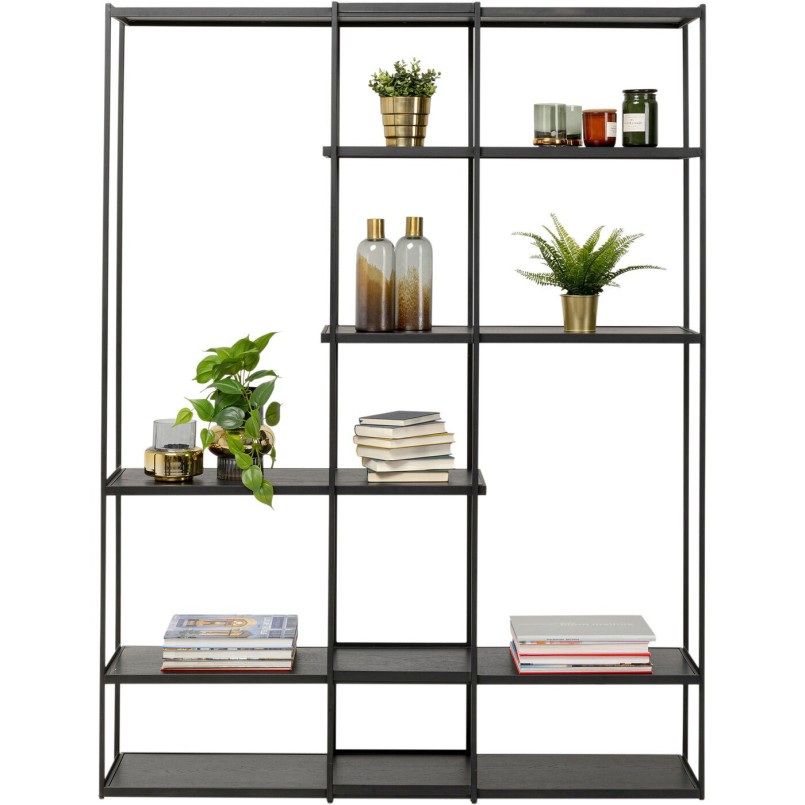 Zwart eiken en stalen plank - Oslo - Kare Design