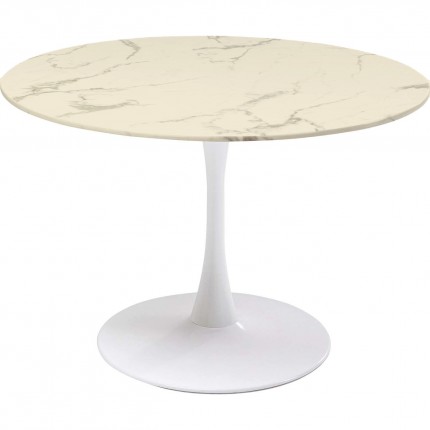 Eettafel Veneto Ø110cm creme Kare Design