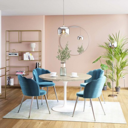 Eettafel Veneto Ø110cm creme Kare Design