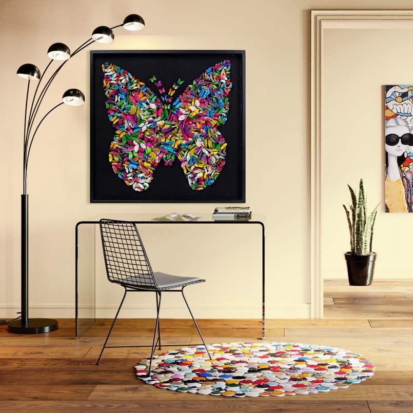 Veelkleurig 3D-schilderij - Vlinders - Kare Design - Kare Design