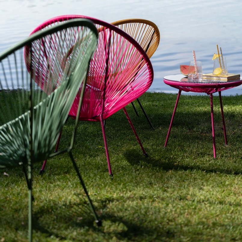 Roze tuin bijzettafel - Acapulco Mono - Kare Design