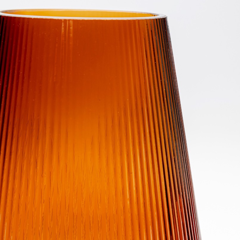 Brown textured glass vase - Earthy - Kare Design