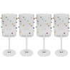 Veelkleurige 3D wijnglazen - Party Dots - Kare Design