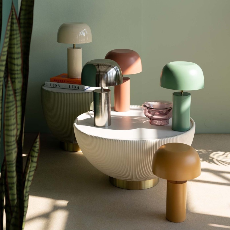 Retro groene tafellamp - Loungy - Kare Design