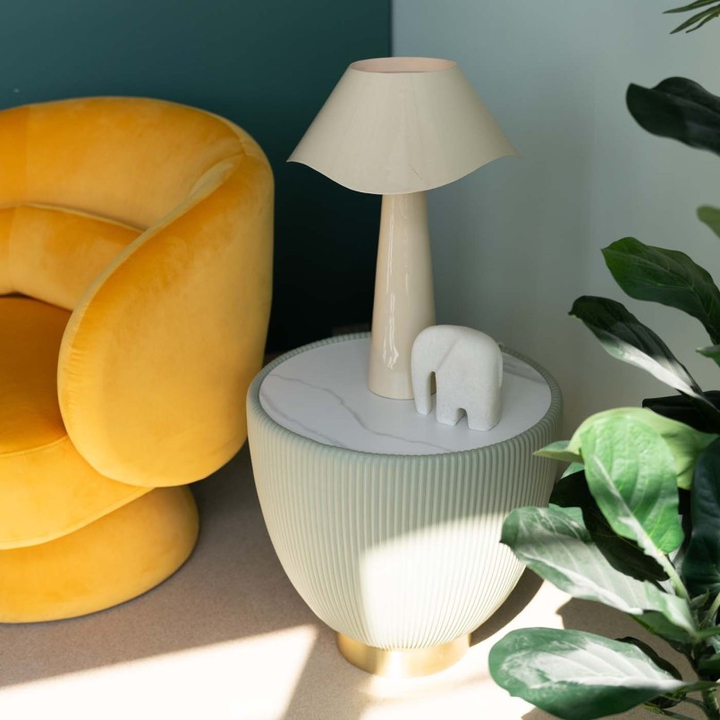Creme retro stalen lamp - Cloudy Round - Kare Design