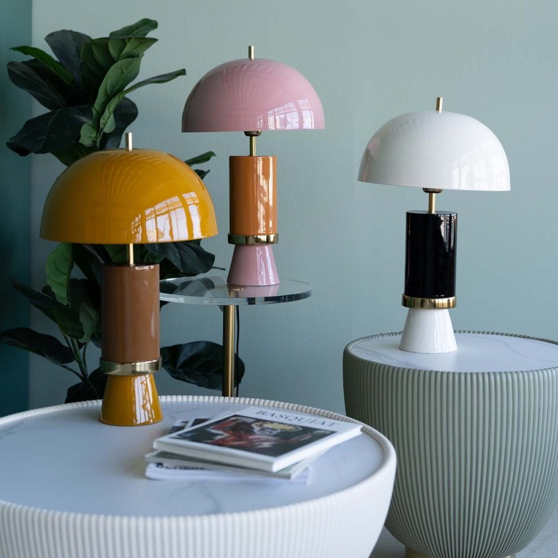 Retro gele lamp - Josy - Kare Design