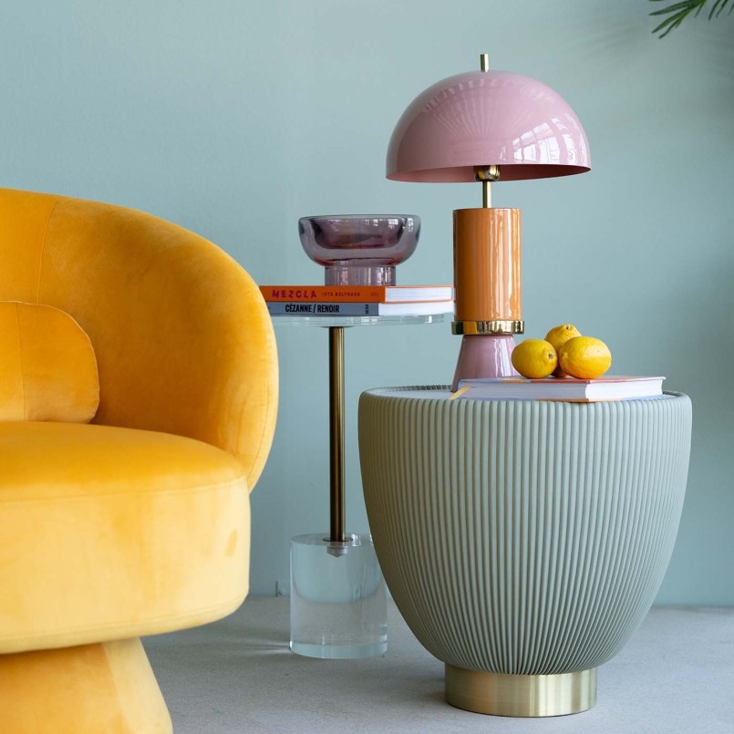 Retro pink and orange lamp - Josy - Kare Design