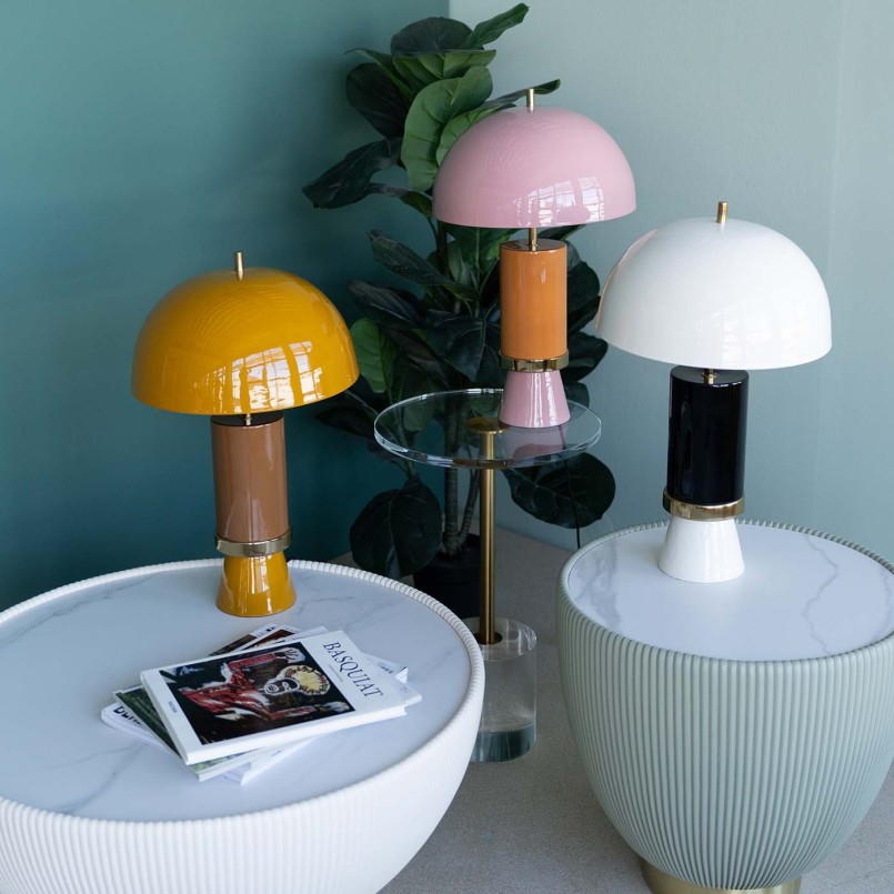 Retro pink and orange lamp - Josy - Kare Design